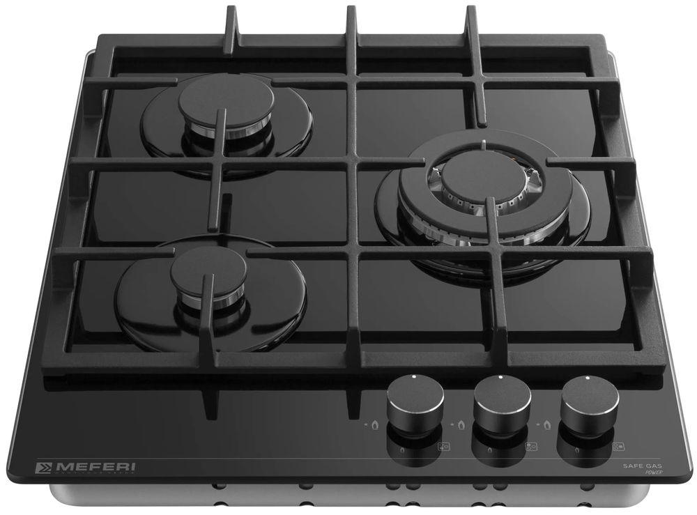Детальное фото товара: MEFERI MGH453BK GLASS POWER газовая поверхность