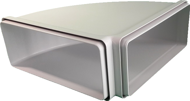 Фото товара: Faber воздуховод горизонтальный угловой CRO90 (220х90 мм)