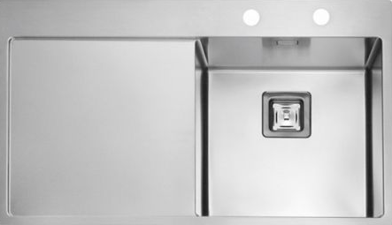 Фото товара: ALVEUS STYLUX 50 R BRS-90, мойка, нерж.сталь, правая (в компл.с сифоном 1133398)