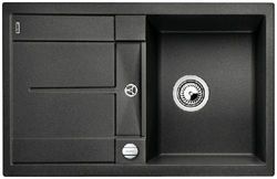 Фото товара: Blanco Metra 45S-F, мойка, гранит, антрацит, с клапаном-автоматом