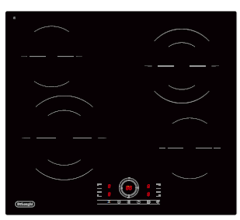 Фото товара: DeLonghi VITTORIO 2E1F CR стеклокерамическая поверхность