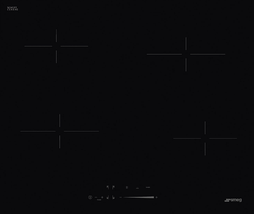 Фото товара: Smeg SE464TD стеклокерамическая поверхность