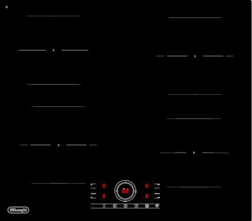 Фото товара: DeLonghi ELETTRA 4B0P CR индукционная поверхность