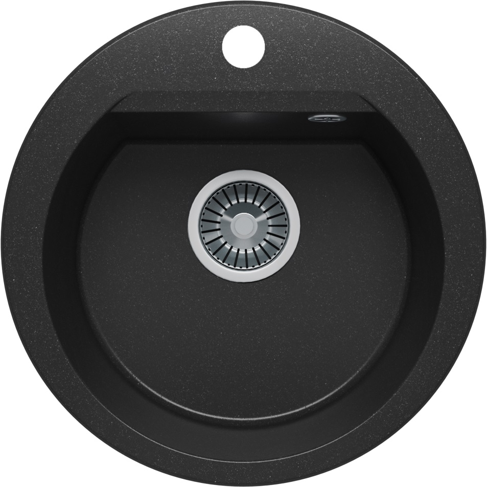 Фото товара: Polygran ATOL-460, мойка, мрамор, черный 16