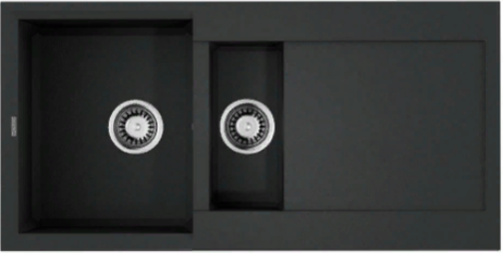 Фото товара: Omoikiri Sakaime 100-2 BL, мойка, гранит, черный