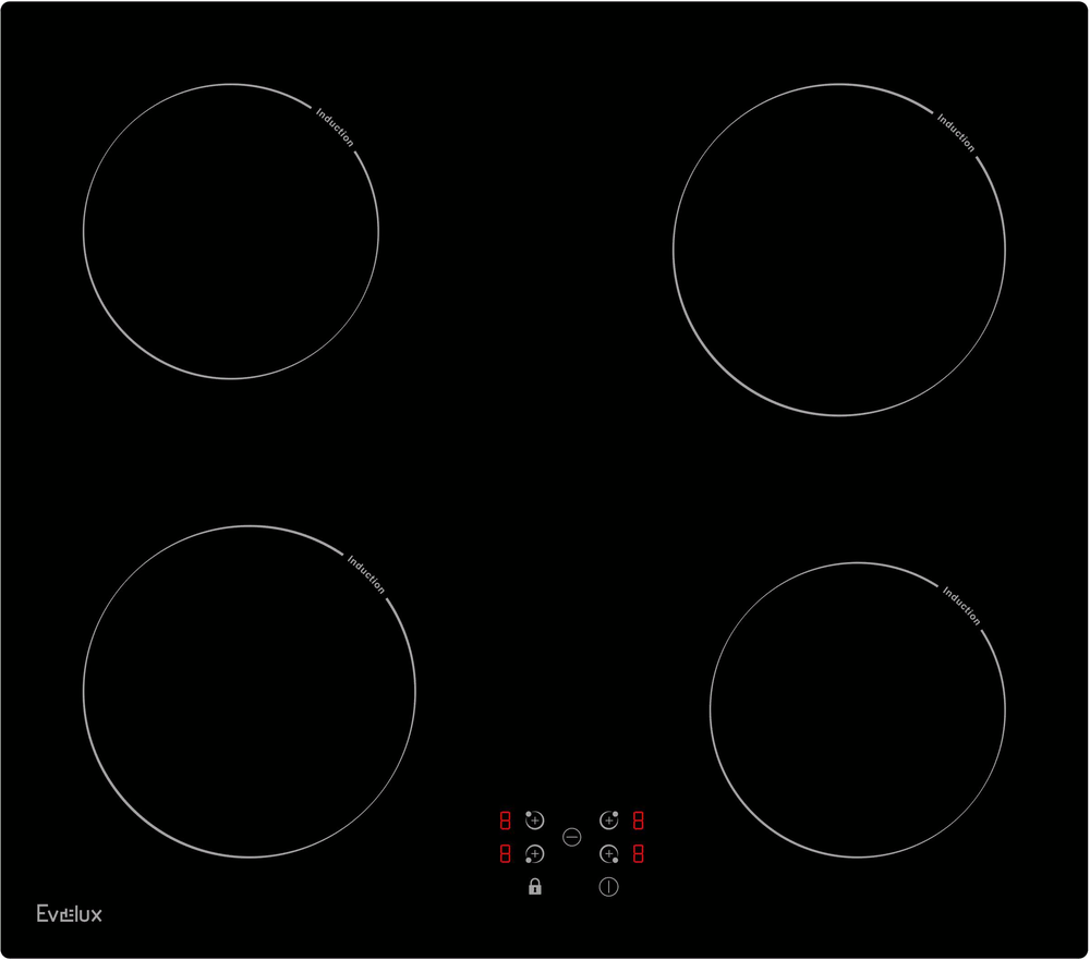 Evelux HEI 640 B Фото товара: Evelux HEI 640 B индукционная поверхность