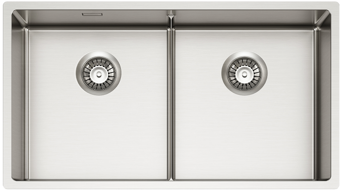 Фото товара: ALVEUS NOX 80 BRS, мойка, нержавеющая сталь (в комплекте с интегрированным сифоном)