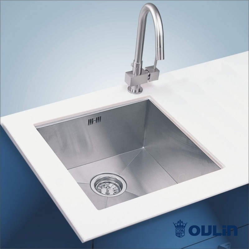 Детальное фото товара: Oulin OL-F101 N, мойка, нержавеющая сталь сатин