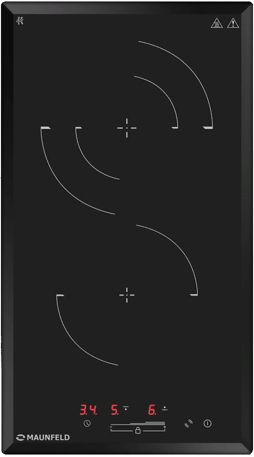 Фото товара: Maunfeld CVCE292SDBK LUX стеклокерамическая поверхность