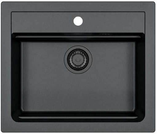 Фото товара: ALVEUS GRANITAL ATROX 30 CARBON - G91, мойка, гранит, черный (в комплекте с сифоном 1148149)