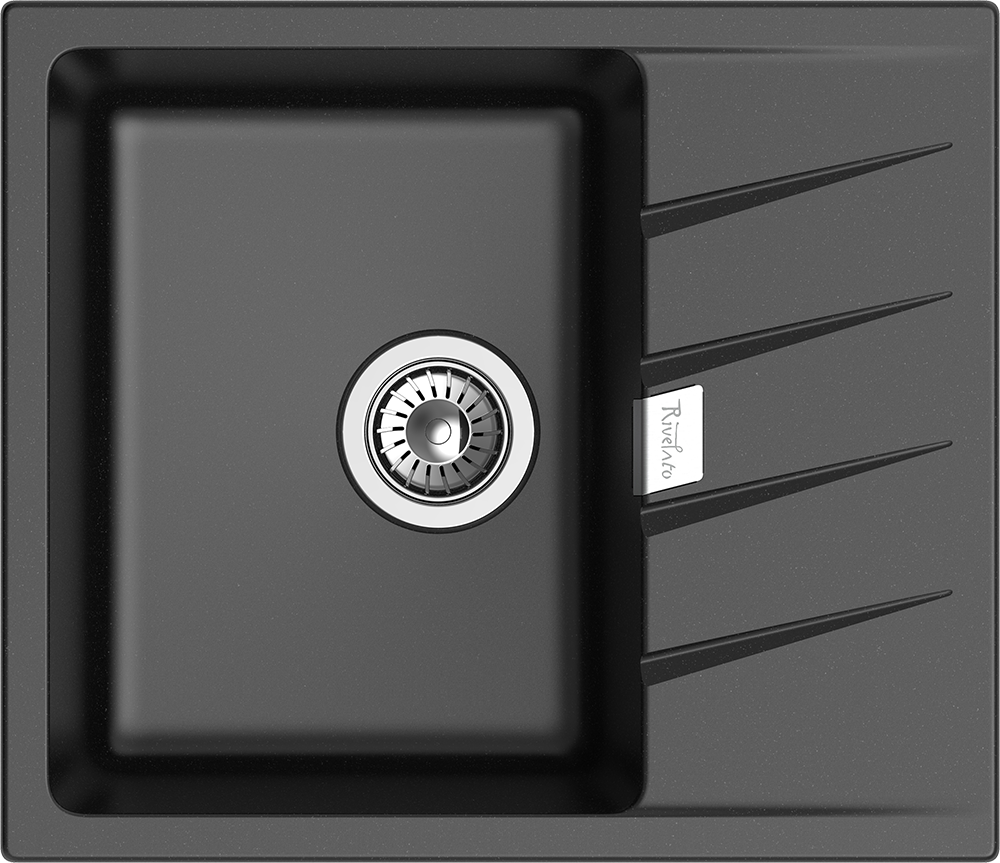 Фото товара: Rivelato RAUM RM-58 nero, мойка, гранит, черный