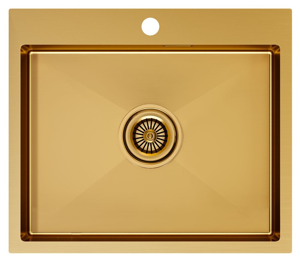 Фото товара: Paulmark KRONER 59, мойка, нержавеющая сталь, брашированное золото