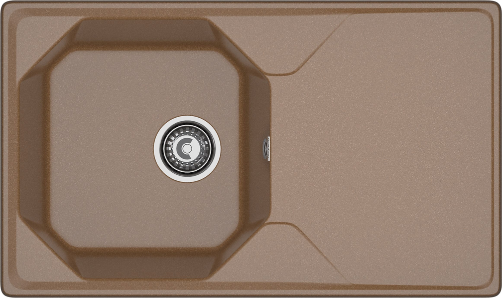Фото товара: GranFest UNIQUE GF-U-840L, мойка, мрамор, терракот