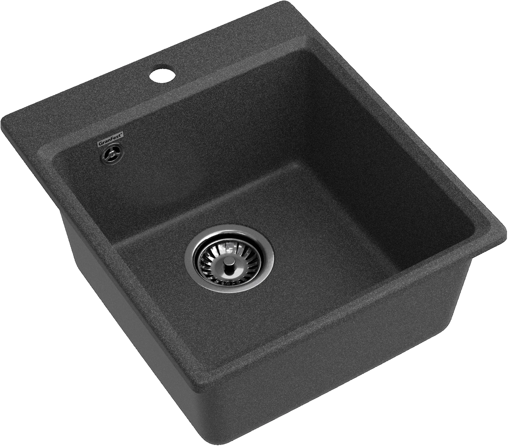 Детальное фото товара: GranFest LEVEL GF-LV-420, мойка, мрамор, графит