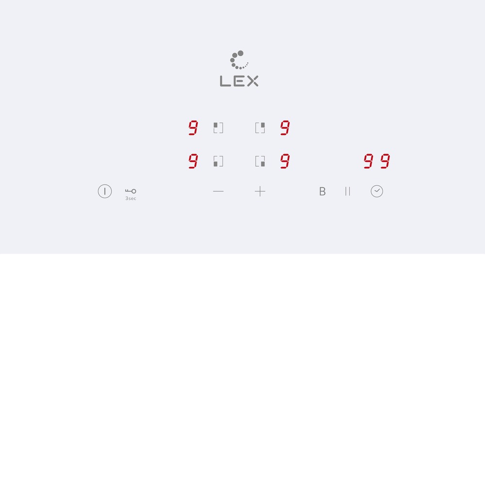 Детальное фото товара: LEX EVI 640A WH индукционная поверхность