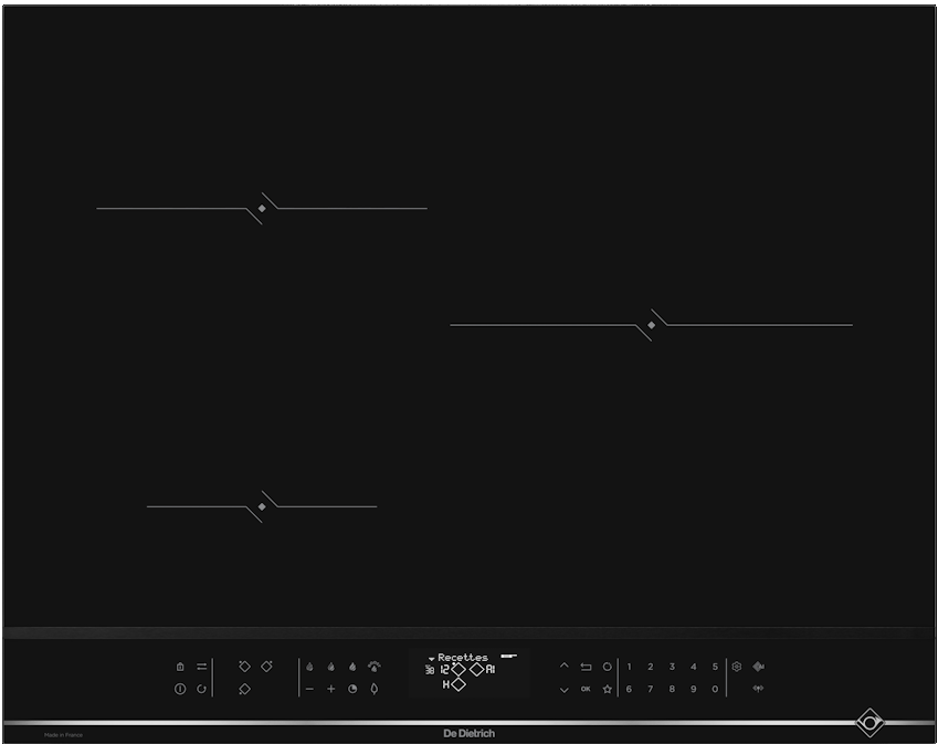 Фото товара: De Dietrich DPI4320XT индукционная поверхность