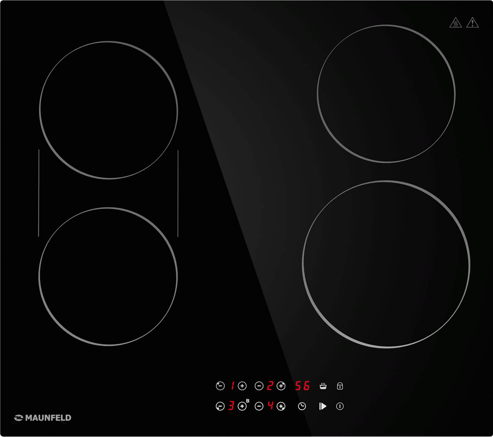 Фото товара: Maunfeld CVCE594BDBK стеклокерамическая поверхность