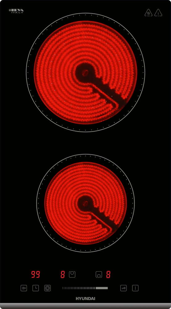 Фото товара: Hyundai HHE 3286 BG стеклокерамическая поверхность