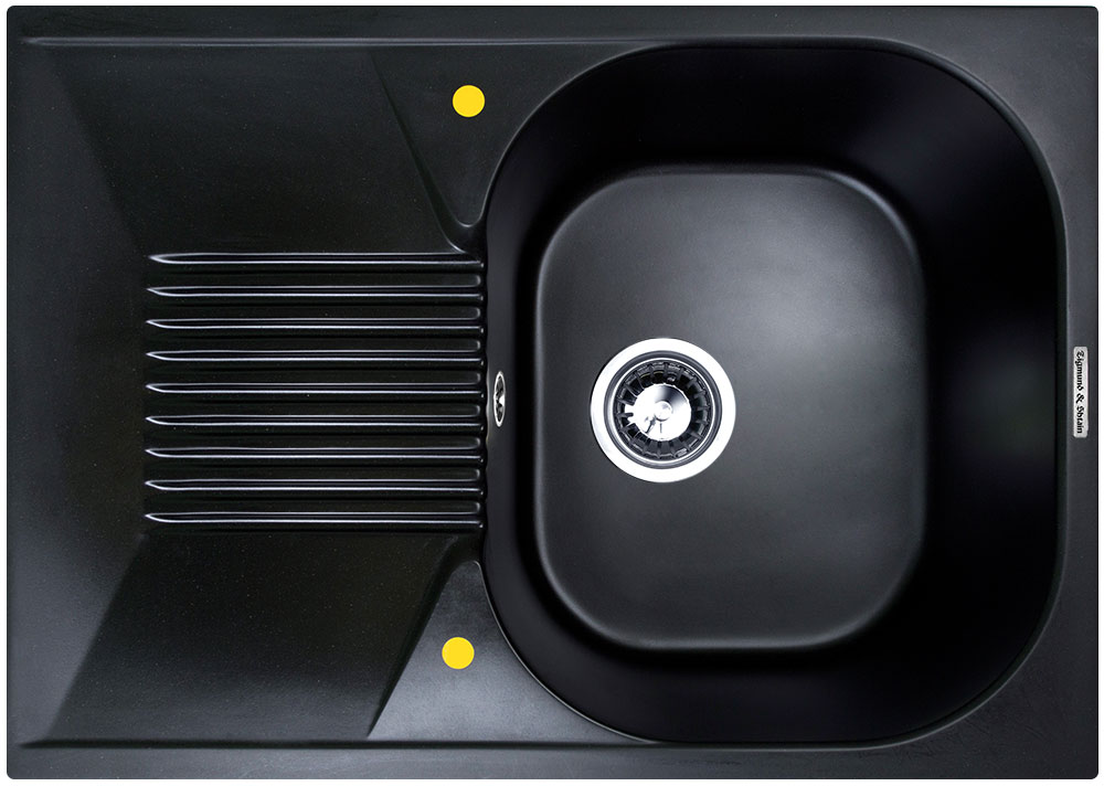 Фото товара: Zigmund & Shtain KLASSISCH 695, мойка, черный базальт  