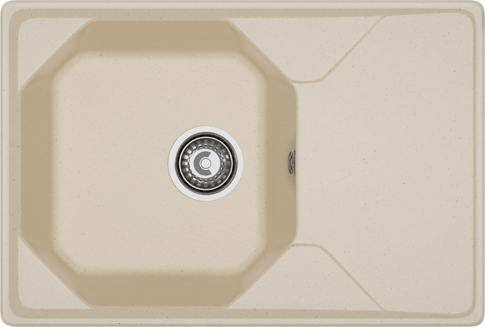 Фото товара: GranFest UNIQUE GF-U-740L, мойка, мрамор, кашемир