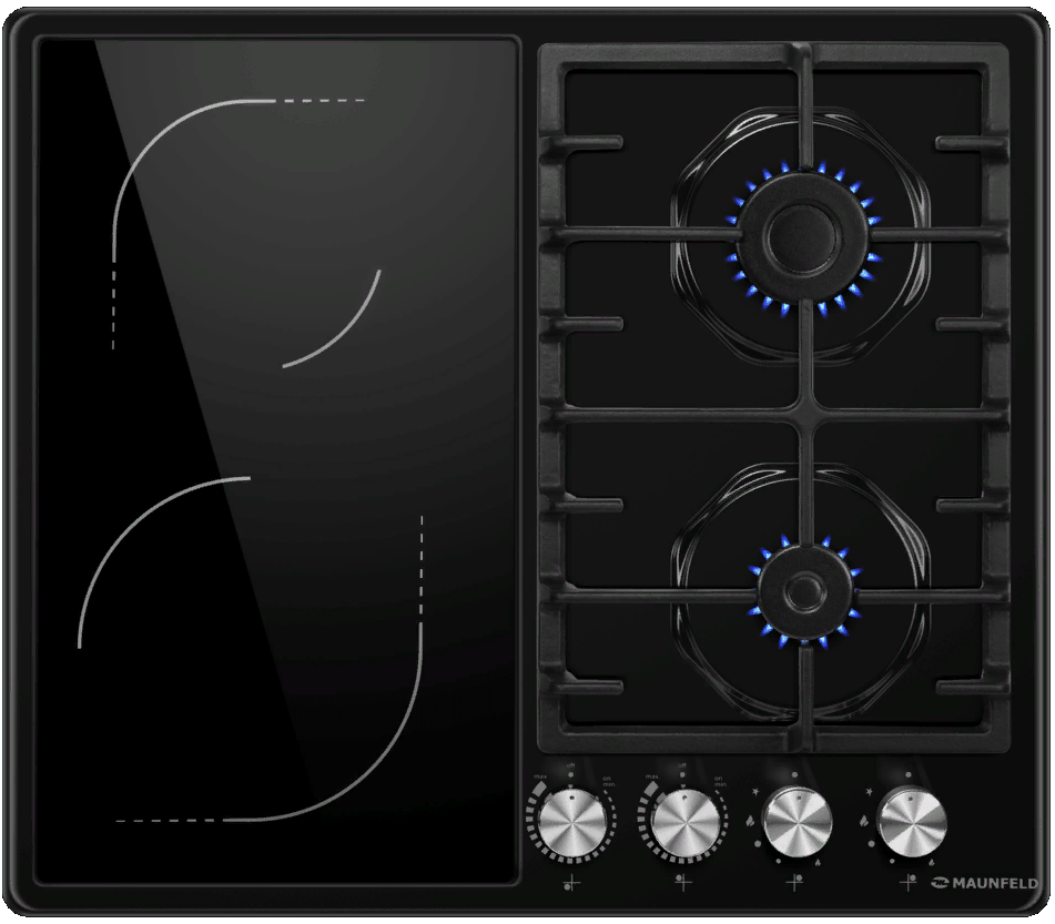 Фото товара: Maunfeld EEHE.642VC.3CB/KG комбинированная поверхность