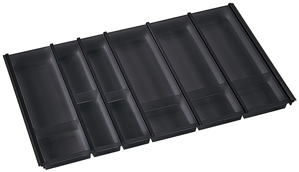 Детальное фото товара: Ninka Cuisio Aqua 900, Legrabox Blum, лоток для столовых приборов, черный