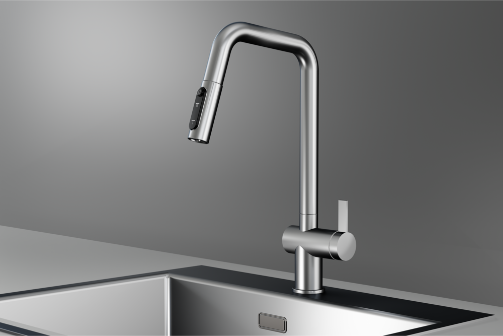 Детальное фото товара: GRANULA 7273 смеситель, сталь сатин