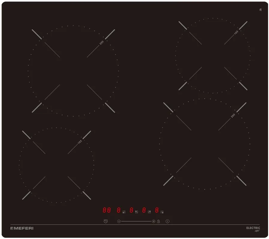 Фото товара: MEFERI MEH604BK LIGHT стеклокерамическая поверхность