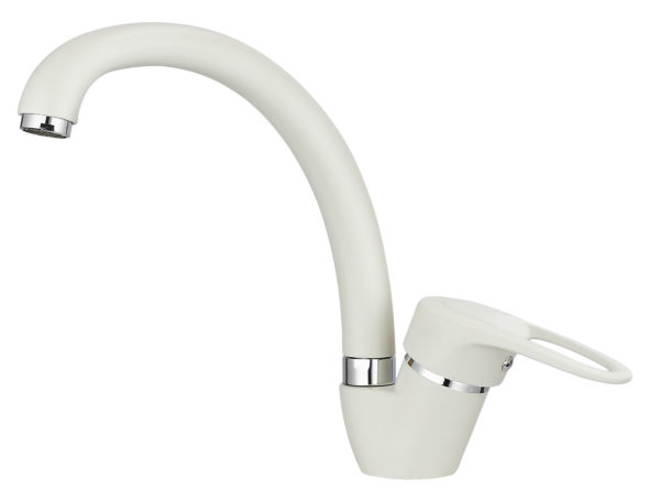 Фото товара: GRANULA ST-03 смеситель, гранит, белый