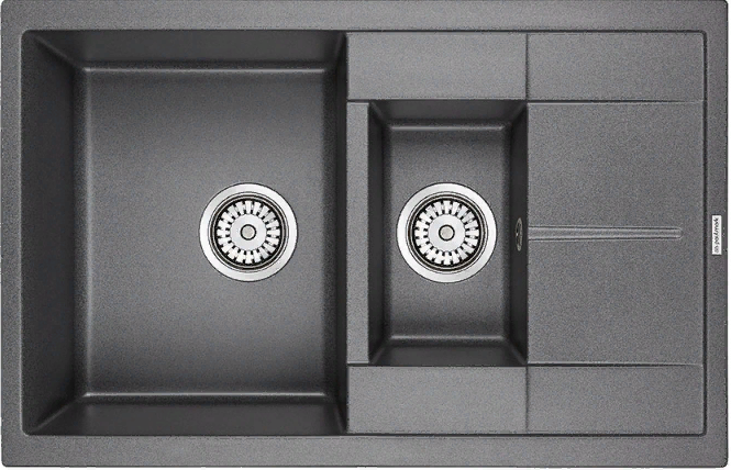 Детальное фото товара: Paulmark FLUGEN 60/1,5, мойка, гранит, графит