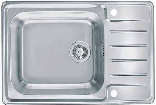 Фото товара: ALVEUS PRAKTIK 120 SAT-90, мойка, нержавеющая сталь (в комплекте с сифоном 1127251)