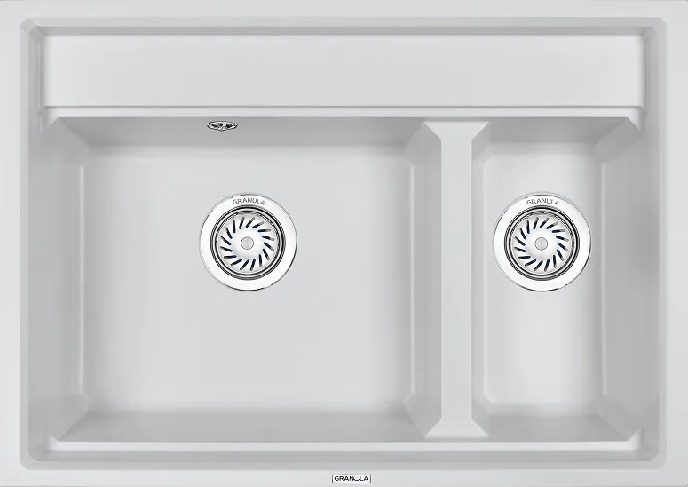 Фото товара: GRANULA 7302 мойка, гранит, арктик (белый)
