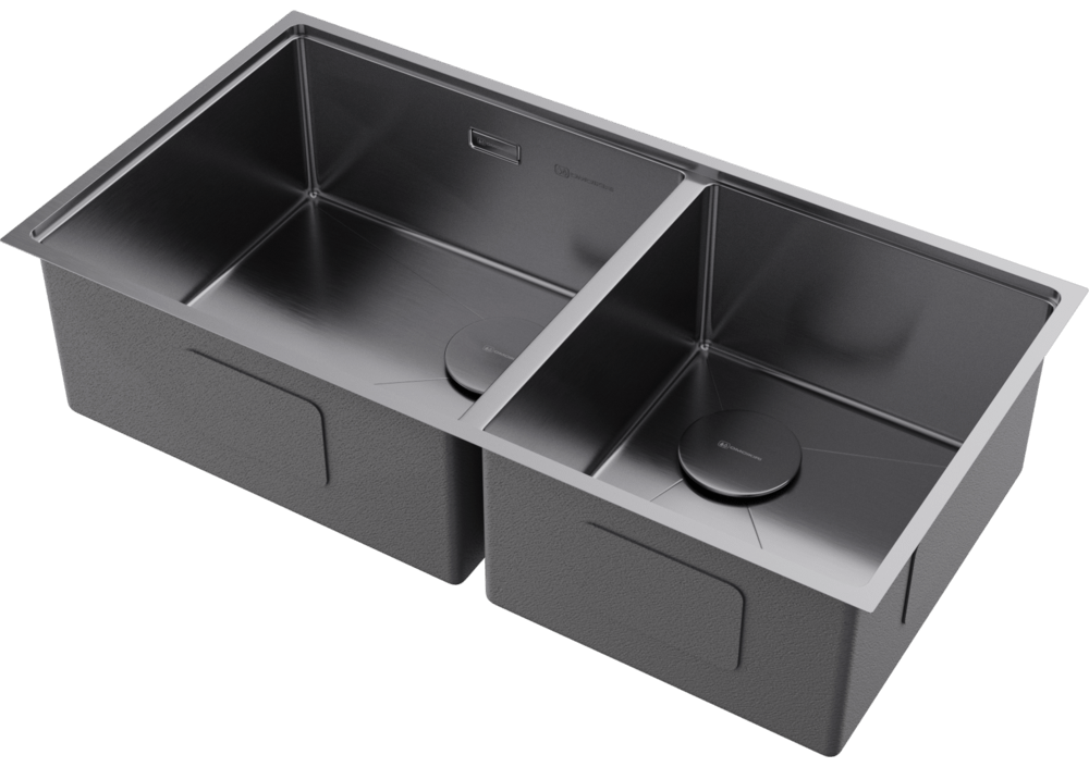 Детальное фото товара: Omoikiri Taki 85-2-LB-U/IF-IN Side, мойка, нержавеющая сталь