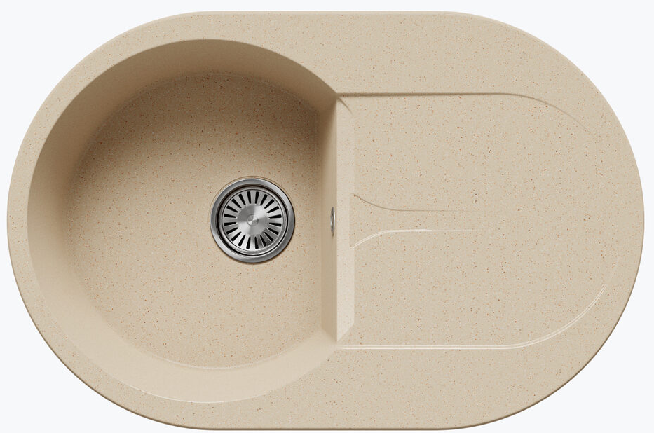 Фото товара: Polygran ATOL-760, мойка, мрамор, опал 328