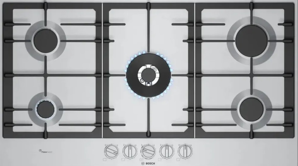 Фото товара: Bosch PCR9A5I90M газовая поверхность