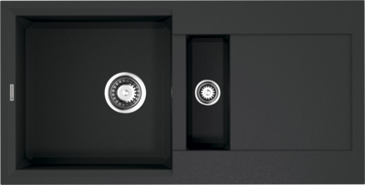 Фото товара: Omoikiri Sakaime 86-2-BL, мойка, гранит, черный