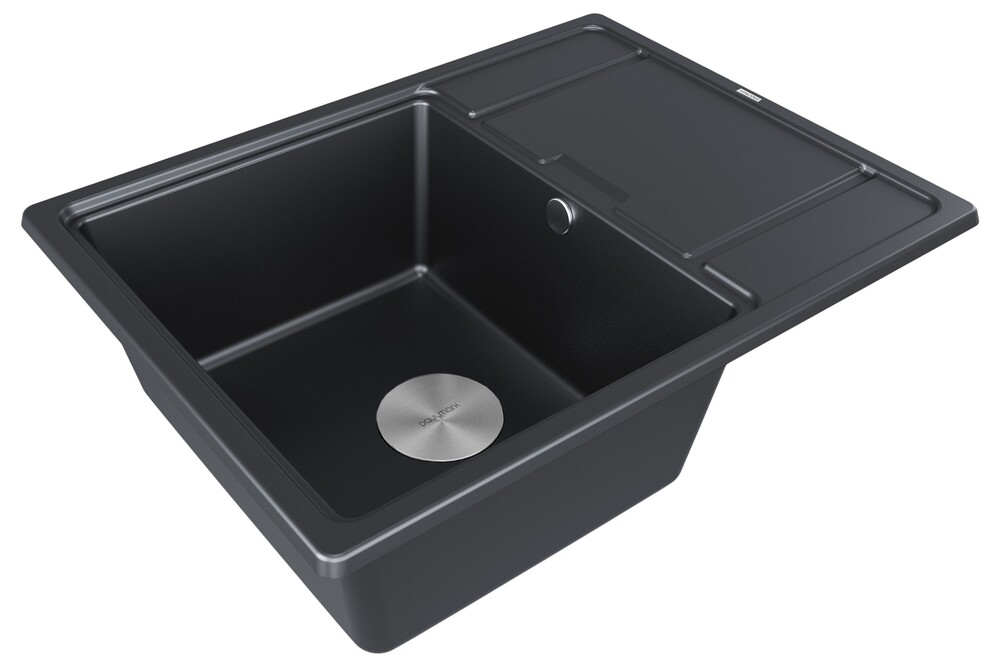Детальное фото товара: Paulmark FLUGEN 50-650, мойка, гранит, черный металлик