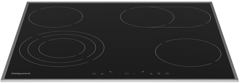 Hotpoint HR 6T7 X S Детальное фото товара: Hotpoint HR 6T7 X S стеклокерамическая поверхность