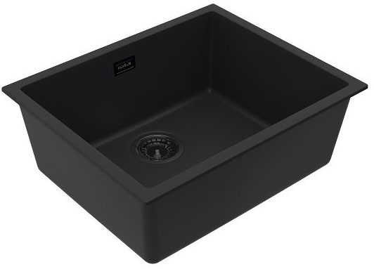 Детальное фото товара: ALVEUS OMNI 30 GRANITAL DEEP BLACK-G90 BE, мойка, гранит, черный матовый (в комп. с сифоном 1148151)