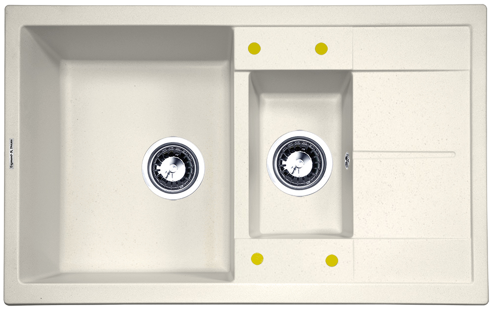 Фото товара: Zigmund & Shtain RECHTECK 780.2, мойка, каменная соль