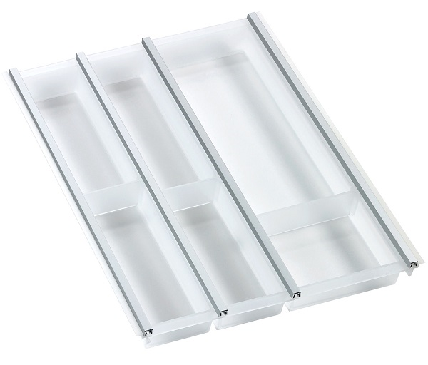 Детальное фото товара: Ninka Cuisio Aqua 450, Legrabox Blum, лоток для столовых приборов, белый