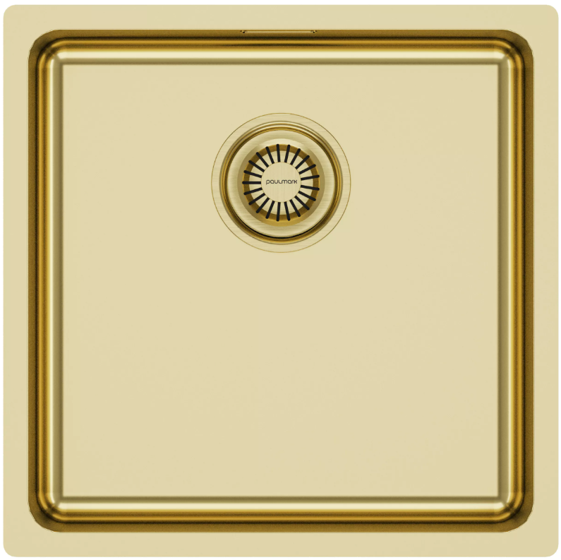 Фото товара: Paulmark VISTA 44, мойка, нержавеющая сталь, светлое золото