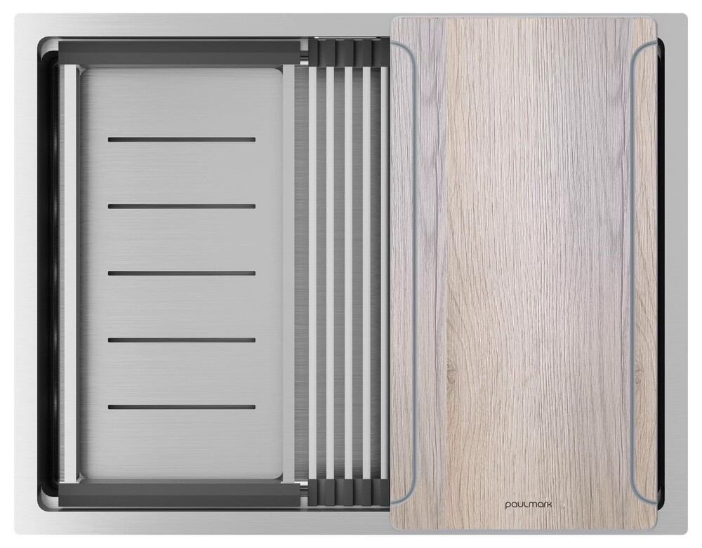 Фото товара: Paulmark NEXT-MULTI SINK 58 UNI, мойка, нержавеющая сталь брашированная