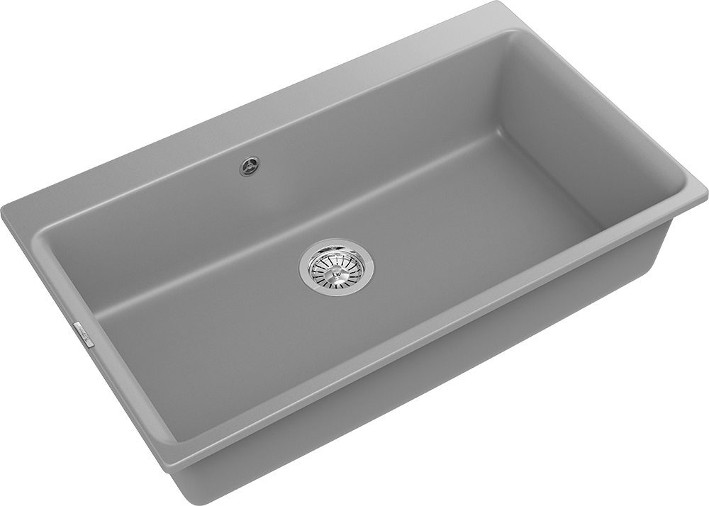 Детальное фото товара: Rivelato AXEL Х-90 grigio metallizzato, мойка, гранит, серый металлик