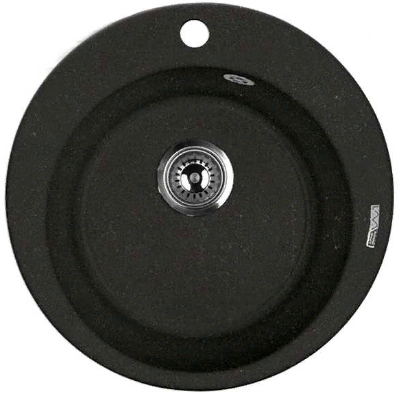 Фото товара: LAVA R.1 LAVA, мойка, гранит, черный металлик