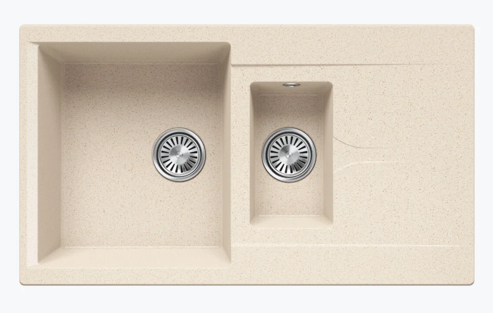 Polygran BRIG-870, мойка, мрамор, кремовый 327 Фото товара: Polygran BRIG-870, мойка, мрамор, кремовый 327