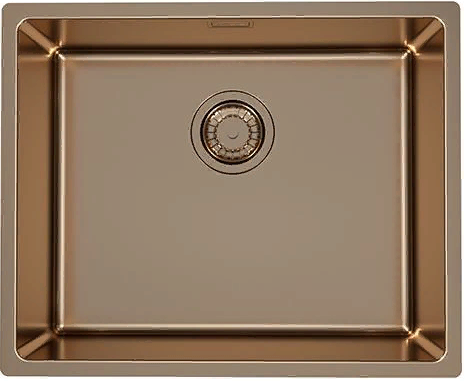 Фото товара: ALVEUS KOMBINO 50 MONARCH COPPER SAT-90, мойка, нерж. сталь, медь (в компл. с выпуском без сифона)  