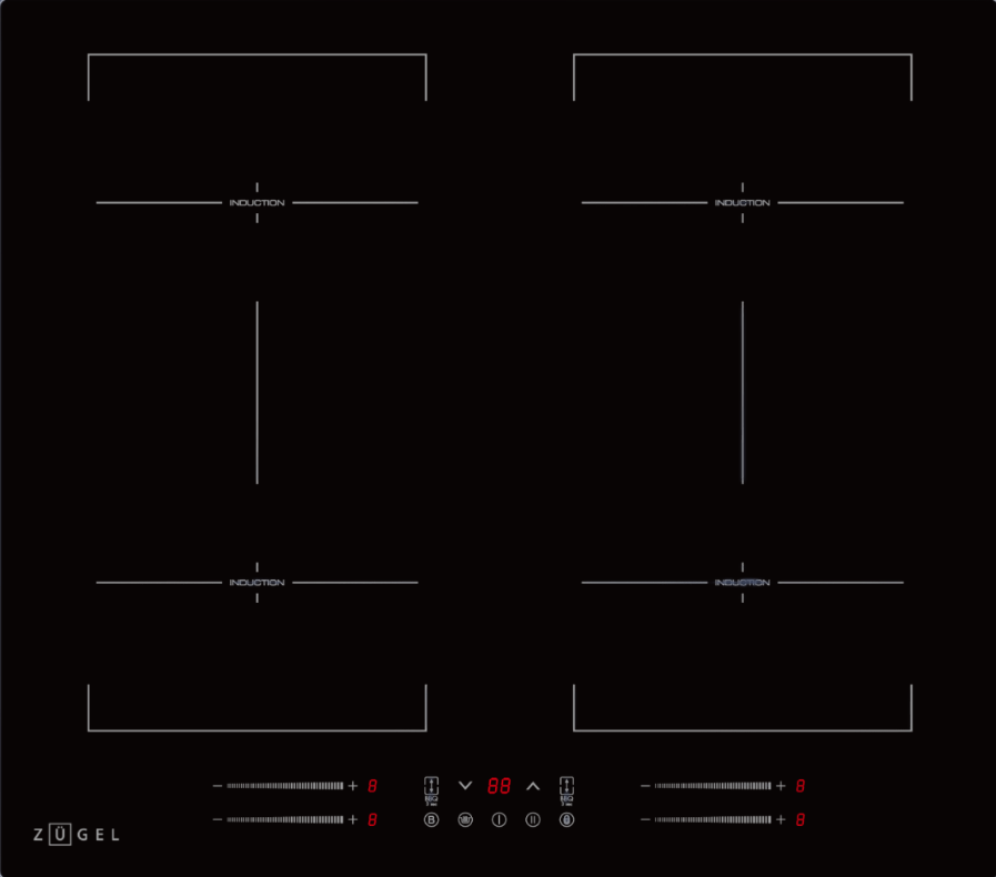 Фото товара: ZUGEL ZIH619B индукционная поверхность