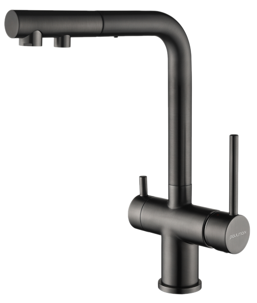 Фото товара: Paulmark SERPENTINE, смеситель, вороненая сталь