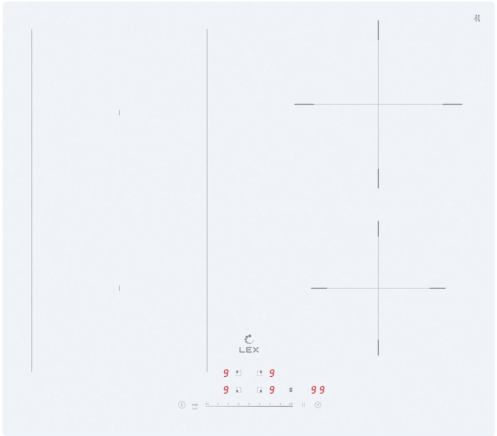 Фото товара: LEX EVI 641A WH индукционная поверхность